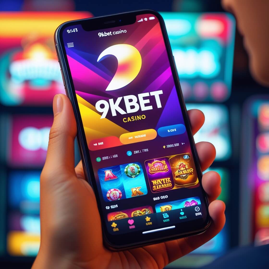 imagem do app 9kbet em celular Android e iOS